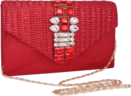 Miniatura 3 de Adoptfade - Bolso de noche para mujer diseño de diamantes de imitación