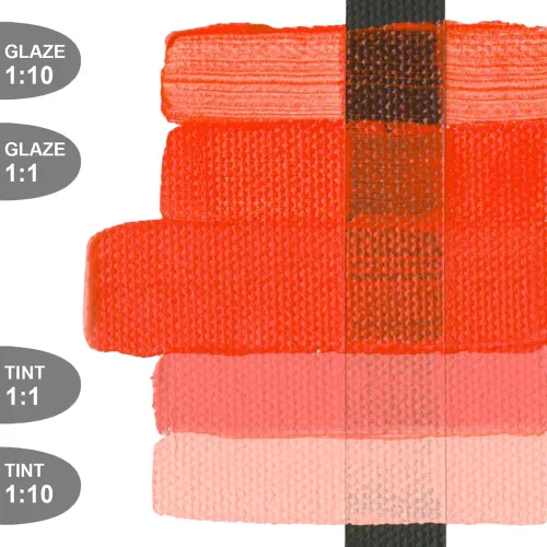 Miniatura 4 de Golden GLDNHB-10902 Pintura Acrílica de Cuerpo Pesado, 2 oz., Rojo Cadmio Claro Luz roja de cadmio
