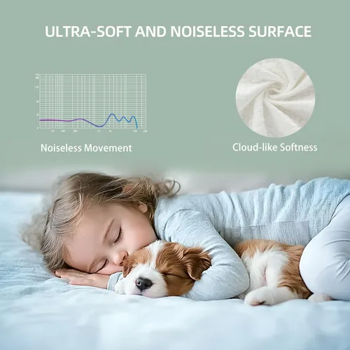 Miniatura 4 de Protector de colchón tamaño individual 100% impermeable, transpirable, refrescante, 3D, de viscosa de bambú, hipoalergénico, sábana bajera elástica