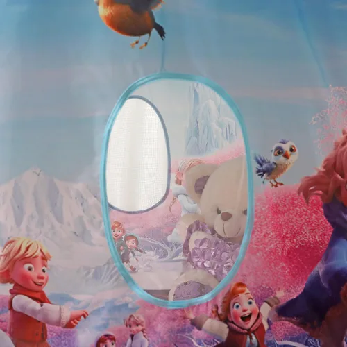Miniatura 5 de Tienda de campaña y luces de castillo de hielo para niños, casa de juegos interior para niños, 41 x 53 pulgadas