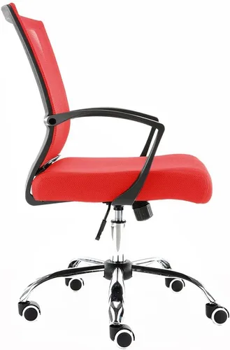Miniatura 5 de Modern Home Zuna Silla de oficina con respaldo medio, respaldo ergonómico de malla con respaldo de malla (negro/rojo)