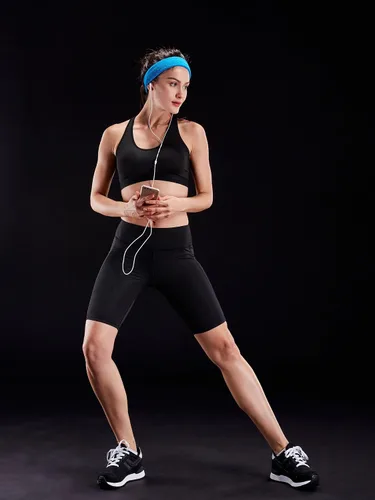Miniatura 5 de NELEUS Pantalones cortos de compresión para mujer con bolsillo