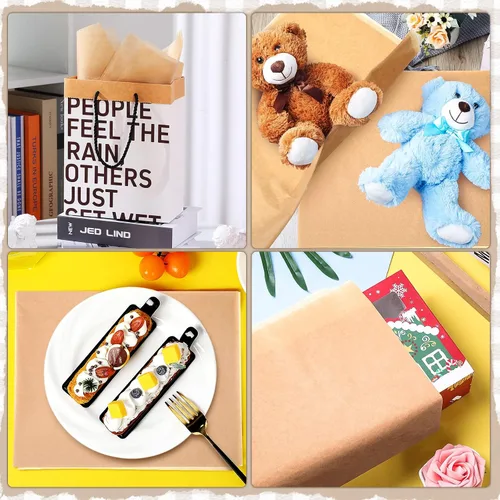 Miniatura 7 de meekoo 250 unidades de papel de seda de archivo sin ácidos de 30 x 20 pulgadas, sin búfer, intercalado, sin ácido, para ropa, textiles, ropa