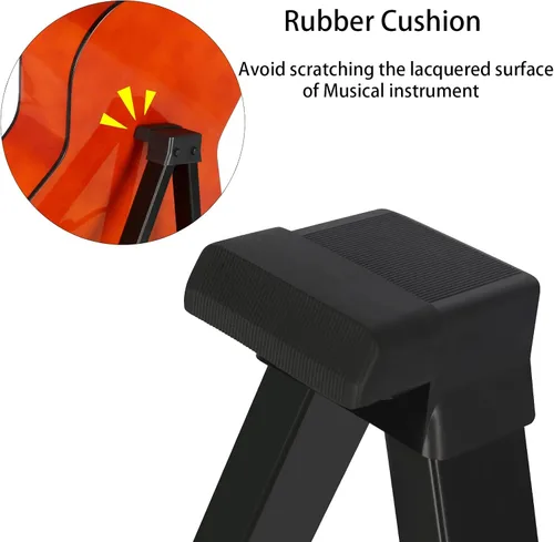 Miniatura 4 de EASTROCK Soporte de guitarra profesional portátil negro trípode ajustable con marco A para guitarra acústica, múltiples guitarras para guitarra
