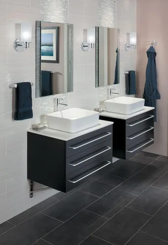 Miniatura 3 de Moen YB0402CH Align - Gancho giratorio doble moderno para bata, cromado