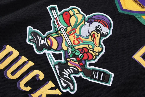 Miniatura 5 de Mighty Ducks Jersey, 96 Conway Jersey, 66 Bombay 33 Goldberg 99 Banks Jersey, camiseta de hockey sobre hielo de película, broidery y costuras