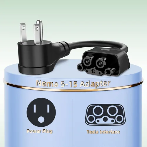 Miniatura 3 de Adaptador para Tesla NEMA 5-15, adaptador de carga rápida Neme-5-15 de 12 amperios máximo para Tesla Model S 3 X Y para cargar en secadora de 4