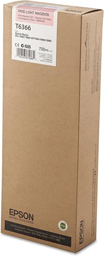 Epson UltraChrome HDR - Cartucho de tinta (23.7 fl oz, magenta claro vívido) (T636600)