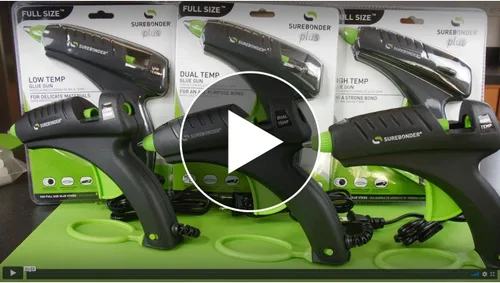 Miniatura 6 de Surebonder DT-270FKIT Pistola de pegamento de doble temperatura de tamaño completo con 12 barras de pegamento estándar multiusos de 4 pulgadas