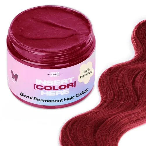 Miniatura 8 de INH Tinte semipermanente para el cabello, acondicionador de depósito de color, tinte rosa para el cabello, sin blanqueador, sin peróxido, tinte