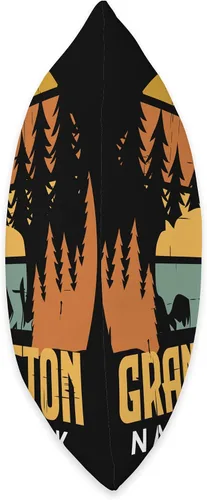 Miniatura 2 de Grand Teton Wyoming National Park Souvenir Hiking Grand Teton Camping National Park Souvenir Wyoming Buffalo - Almohada de 16 x 16 pulgadas