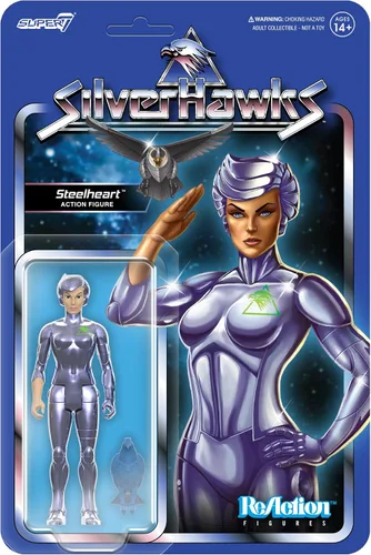 Miniatura 9 de Super7 SilverHawks Bluegrass (Versión de juguete) Figura de reacción - Figura de acción de SilverHawks de 3.75" con accesorio, coleccionables