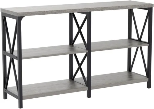 Miniatura 4 de LVB - Mesa de sofá de estilo granja, mesa consola rústica para sala de estar, mesa de entrada con almacenamiento, mesa de entrada para vestíbulo