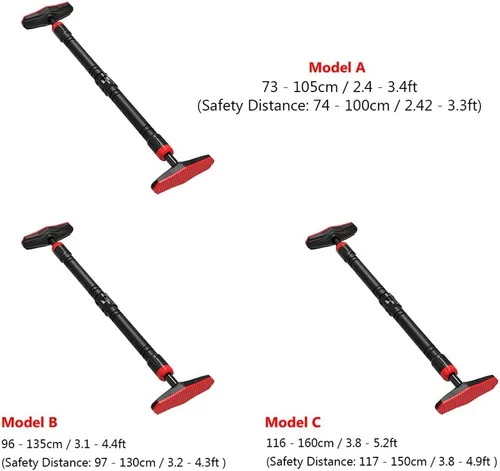 Miniatura 7 de Gimnasio Equipo Puerta Pull Up Bar Bar Home Bar Puerta Marco Acero Chin Up Barras Sin Tornillo Fuerza De Instalación Pull Up Barras