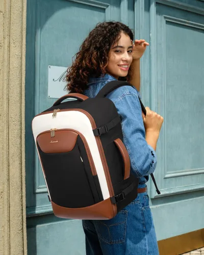 Miniatura 2 de LOVEVOOK Mochila de viaje de 40 L para mujeres y hombres, mochila grande de mano para aviones, bolsa de viaje para artículos personales de la TSA
