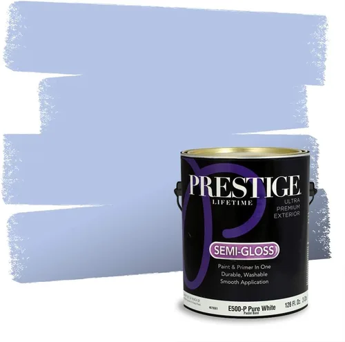 Miniatura 1163 de Pintura Exterior + imprimación PRESTIGE, todo-en-uno, 1 galón, acabado mate, color comparable al Valspar* Royal Gray* VS151-Gris real