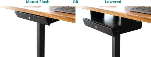 Miniatura 6 de Stand Up Desk Store cajón deslizante para colocar debajo del escritorio, espacio de almacenamiento y organización para escritorios de pie