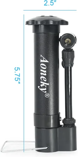 Miniatura 5 de Aoneky Mini bomba de mano para pelotas deportivas, bomba de aire portátil con aguja para inflación de baloncesto, fútbol, voleibol