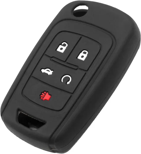 Funda de silicona para llavero para Chevrolet Chevy Equinox Camaro Cruze Malibu Sonic Volt Spark Buick Encore GMC Pop Out 5 botones | Accesorios