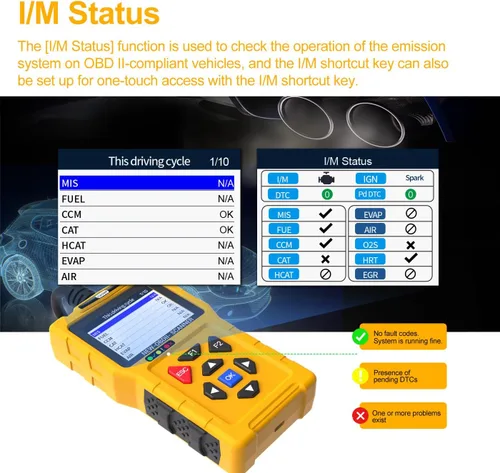 Miniatura 5 de Escáner T600 OBD2 - Compruebe el lector de códigos de luz del motor, lectura y borra códigos de falla, prueba de batería y datos en vivo, más