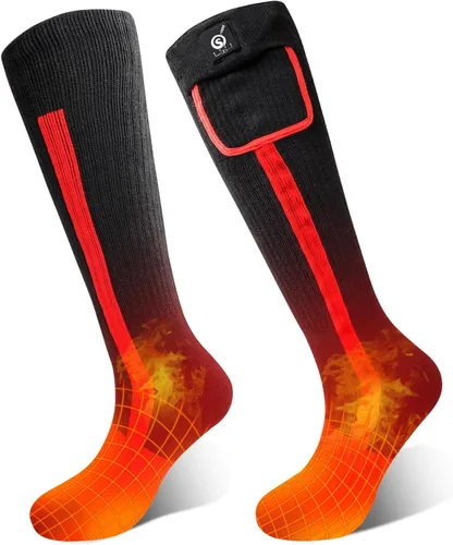 Miniatura 8 de Calcetines térmicos para mujeres y hombres, calentadores de pies eléctricos recargables, calcetines de calefacción con batería recargable, pies