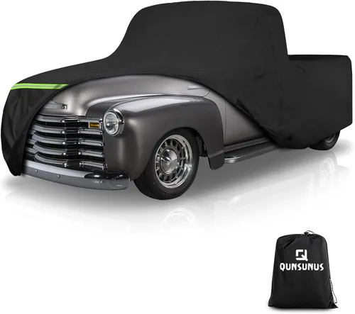 Miniatura 24 de QUNSUNUS Funda impermeable para camioneta Ford F-150 Super Crew Cab de 6.5 pies de cama corta, cubierta exterior para camioneta con cremallera