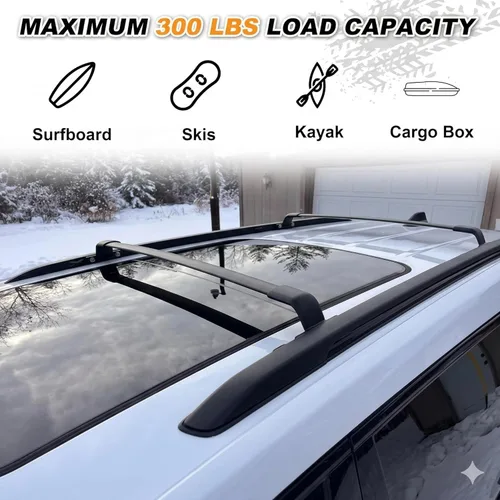 Miniatura 6 de Barras de techo Snailfly para 2021 2022 2023 2024 2025 2026 Jeep Grand Cherokee L de 3 filas y 2022 2023 2024 2025 2026 Jeep Grand Cherokee de 2