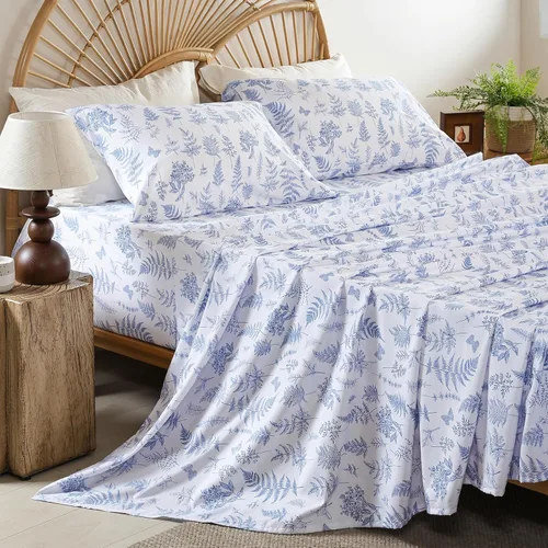 Miniatura 13 de Whitney Home Textile - Juego de sábanas tamaño King, sábanas de microfibra suaves de hotel tamaño King, bolsillo extra profundo, juegos de sábanas