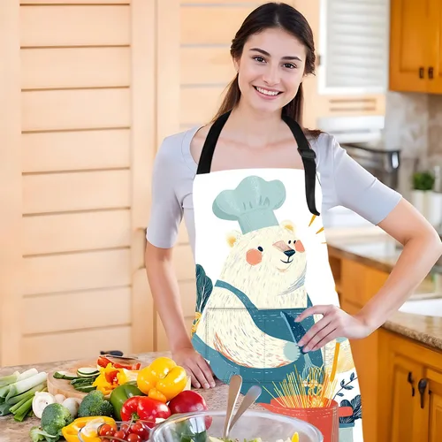 Miniatura 6 de Delantal divertido con 2 bolsillos para hombres y mujeres, barbacoa, parrilla, delantales con babero ajustable, regalos, cocina, cocina de la cocina