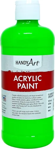 Miniatura 12 de Pintura acrílica para estudiantes, artesanías de 16 onzas. Plateado metálico