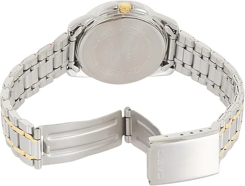 Miniatura 2 de Casio LTP1314SG-1AV Reloj de cuarzo de acero inoxidable plateado con esfera negra para mujer