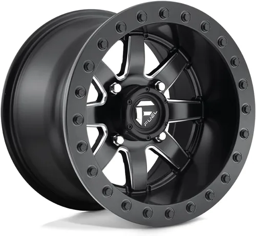 Miniatura 4 de Fuel UTV D938 Maverick Beadlock 18x7 4x156 +1.496 in Negro/Llanta Fresada 18" Pulgadas MT-BLK-MIL