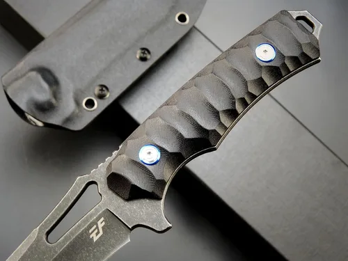 Miniatura 5 de Eafengrow EF132 Cuchillo de hoja fija, hoja de acero DC53, mango G10, cuchillos fijos EDC de espiga completa para trabajar, campamento, caza