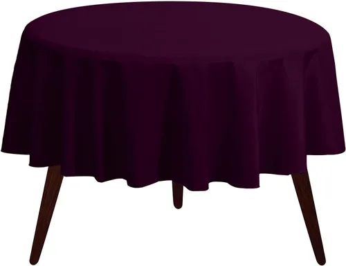 Miniatura 174 de Pomp Mantel Premium de Poliéster de 60" x 84" en Color Amarillo Plátano Tela Fácil de Cuidar, Resistente a Arrugas y Manchas Para Mesa Banana