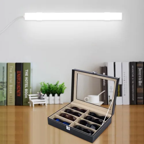 Miniatura 6 de AUTOARK Leather 8 Piece Eyeglasses Storage and Sunglass Glasses Display Case Organizer