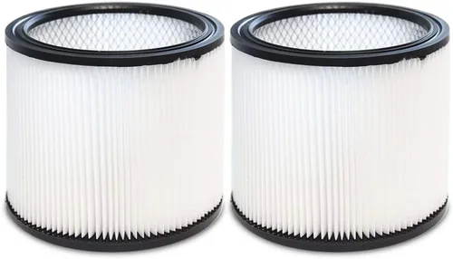 Miniatura 7 de Filtro ANBOO para Shop Vac 90304 90350 90333 9030400 Aspiradora Húmeda y Seca con Tapa, 2 Piezas Filtro de Manga de Espuma 90585, 2 Piezas Filtro