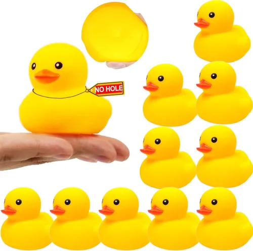 Miniatura 13 de 5 piezas de goma para bañera de Kalafona de 2 pulgadas, impermeable, sin "Bebe", sin agujero, divertido juguete de baño para piscina, sin agujero