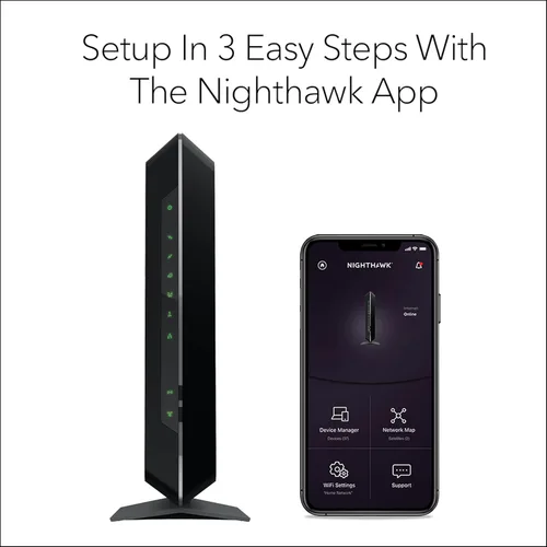 Miniatura 9 de NETGEAR Nighthawk - Combo de módem router C7000 compatible con proveedores de cable, incluyendo Xfinity de Comcast, Spectrum, Cox, planes de hasta