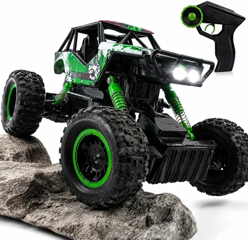 Double E Automóviles de control remoto 1:18 de doble motor recargable para camionetas 4x4 todoterreno
