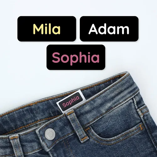 Miniatura 13 de TeddyLabels - Etiquetas de ropa para hogar de ancianos (120) – Etiquetas adhesivas con nombre para ropa y artículos personales. Etiquetas Azul