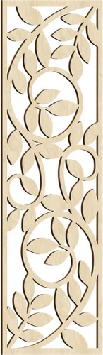 Miniatura 24 de 9 3/8"W x 24 3/8"H x 1/4"T Utica Decorativo Fretwork Madera Paneles de Pared, Abedul