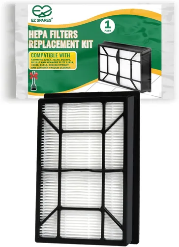 EZ SPARES Piezas de recambio para el filtro Ef-9 # 53296 # 40195 del medio del vacío de Kenmore Hepa con el pequeño cepillo de limpieza por Kenmore