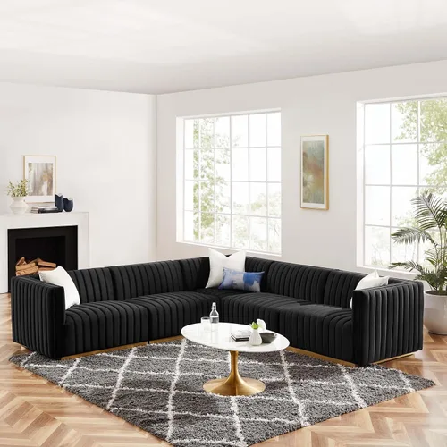Miniatura 58 de Modway Conjure Seccional, Oro Negro