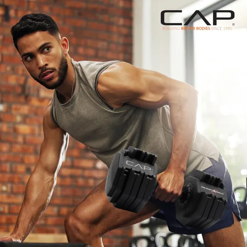 Miniatura 6 de CAP ADJUSTABELL - Juego de mancuernas ajustables de selección rápida de primera calidad para entrenamiento de fuerza, individuales y pares, 12.5