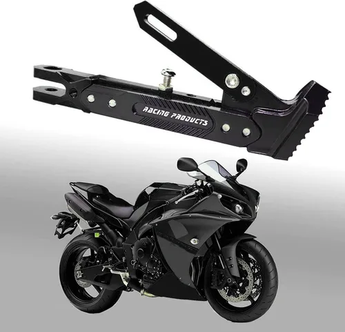 Miniatura 7 de Pata de cabra CNC ajustable para motocicleta, soporte de trípode universal de aluminio para motor/scooter, soporte lateral de pie modificado