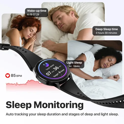 Miniatura 4 de AI Chatgpt, reloj inteligente para hombre, reloj traductor, rastreador de actividad física con monitor de frecuencia cardíaca y sueño