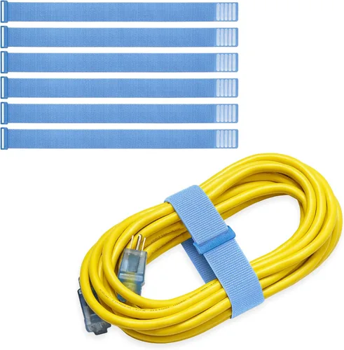 Miniatura 9 de Correas de cinta de almacenamiento Wrap-It - 12.7 cm (paquete de 8) Coral - Organizador de cables de electrodomésticos y bridas para cargadores