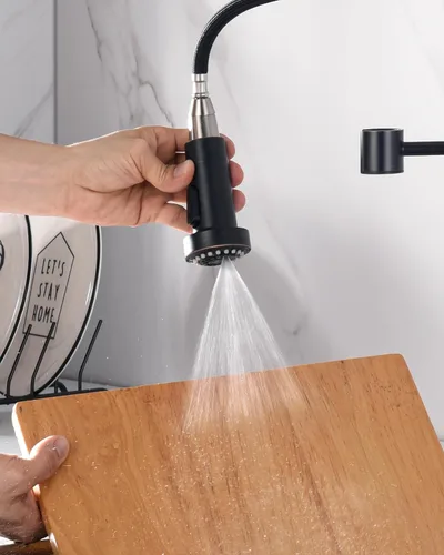 Miniatura 4 de J-HVA Cabezal de rociador de fregadero de cocina extraíble con adaptadores, boquilla de repuesto de rociador de fregadero de 3 funciones, llave