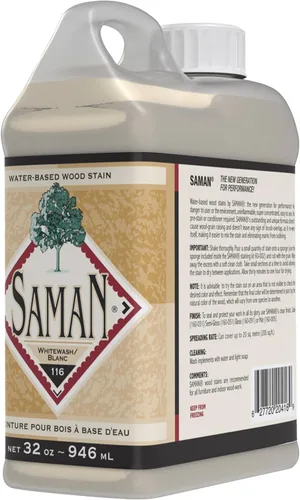 Miniatura 45 de SamaN Tinte para Madera Interior a Base de Agua - Tinte Natural para Muebles, Molduras, Paneles de Madera, Gabinetes (Forest TEW-104-12, 12 oz)