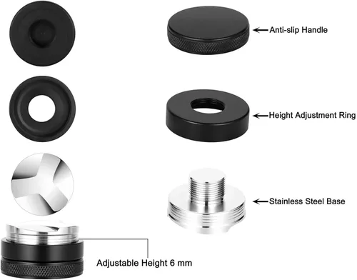 Miniatura 4 de Distribuidor de café de 53 mm, herramienta de distribución de espresso, nivelador de café compatible con portafiltro Breville de 54 mm